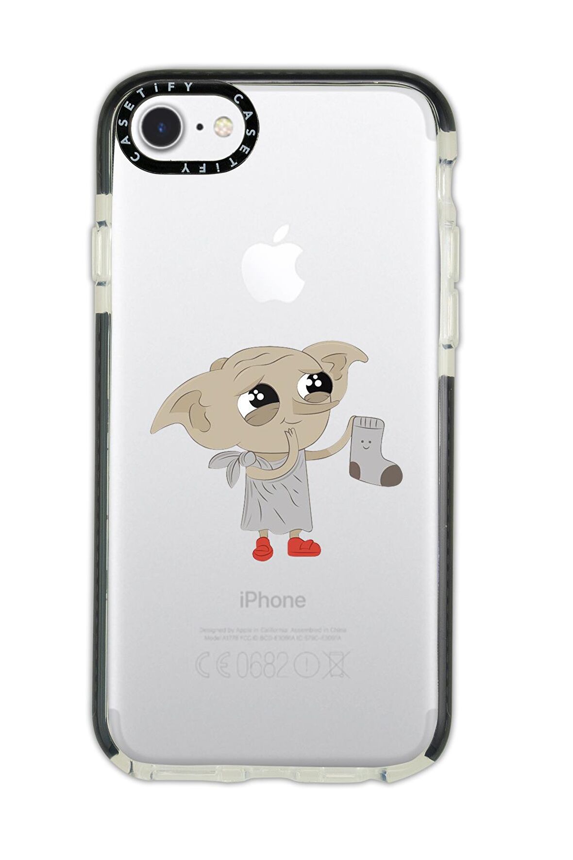 iPhone 6 Plus Casetify Dobby Desenli Anti Shock Premium Silikonlu Siyah Kenar Detaylı Telefon Kılıfı