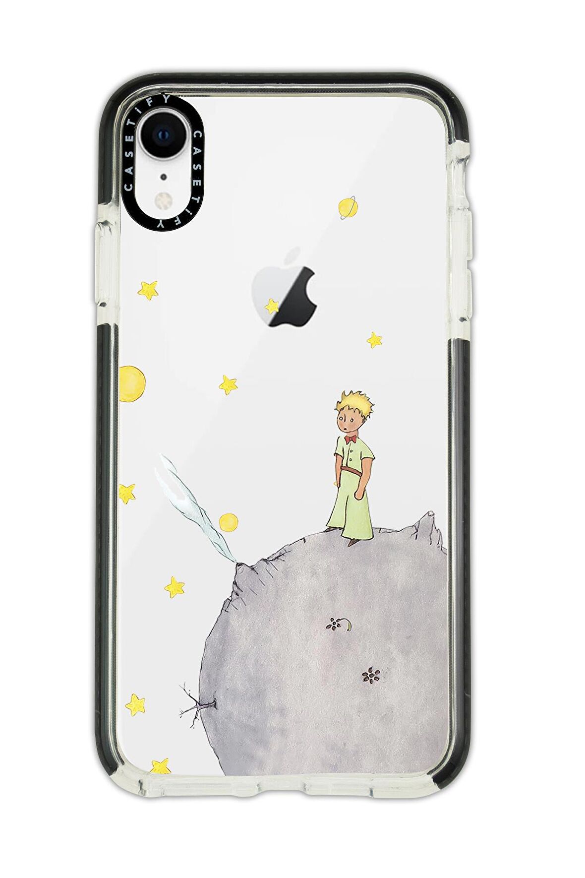 iPhone XR Casetify Küçük Prens Desenli Anti Shock Premium Silikonlu Siyah Kenar Detaylı Telefon Kılıfı