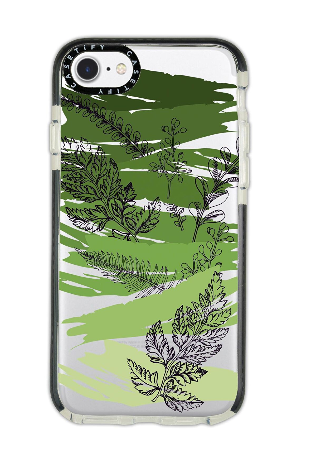 iPhone 7 Casetify Secret Life Desenli Anti Shock Premium Silikonlu Siyah Kenar Detaylı Telefon Kılıfı