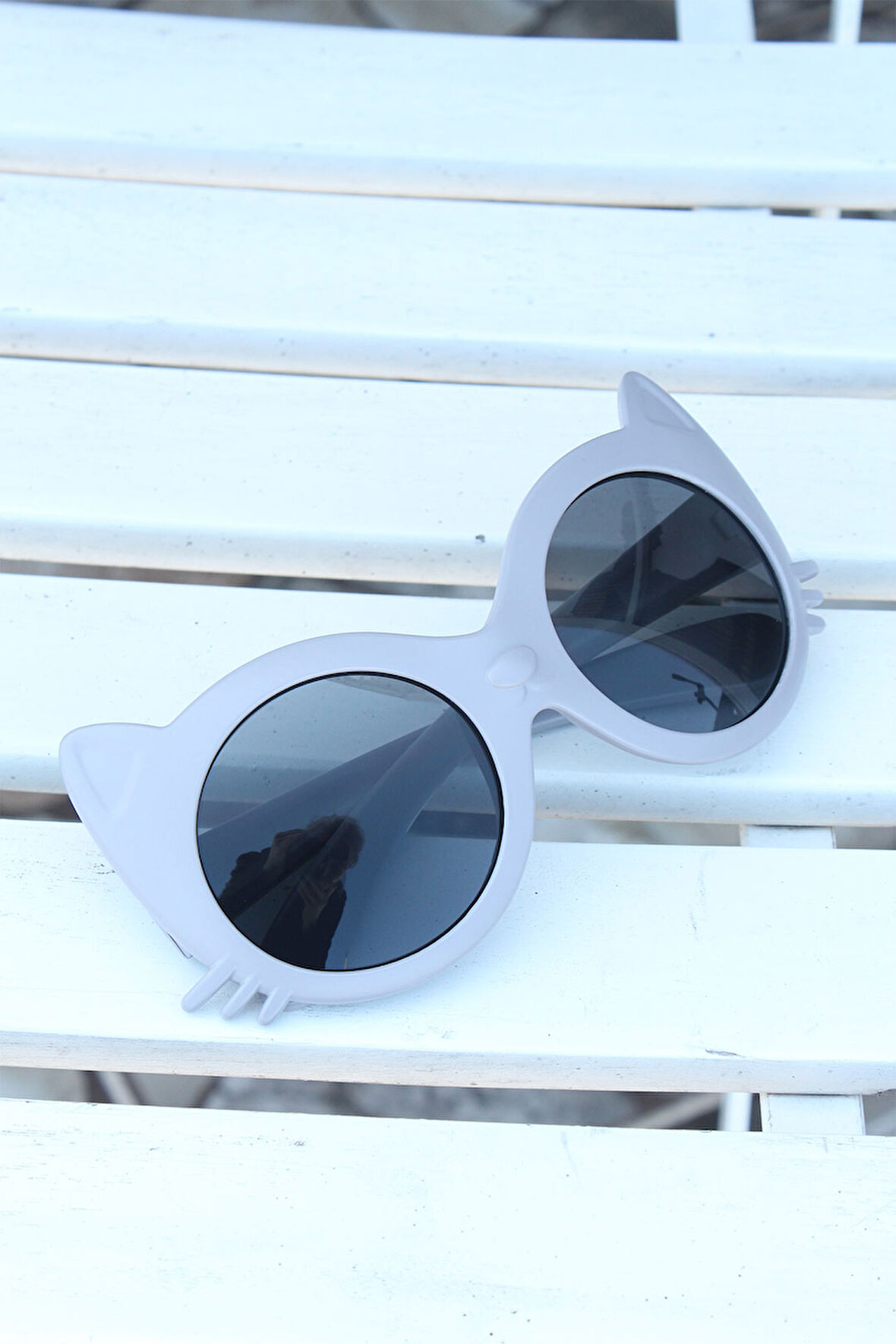 Gri Renk Kedi Model Çocuk Gözlüğü