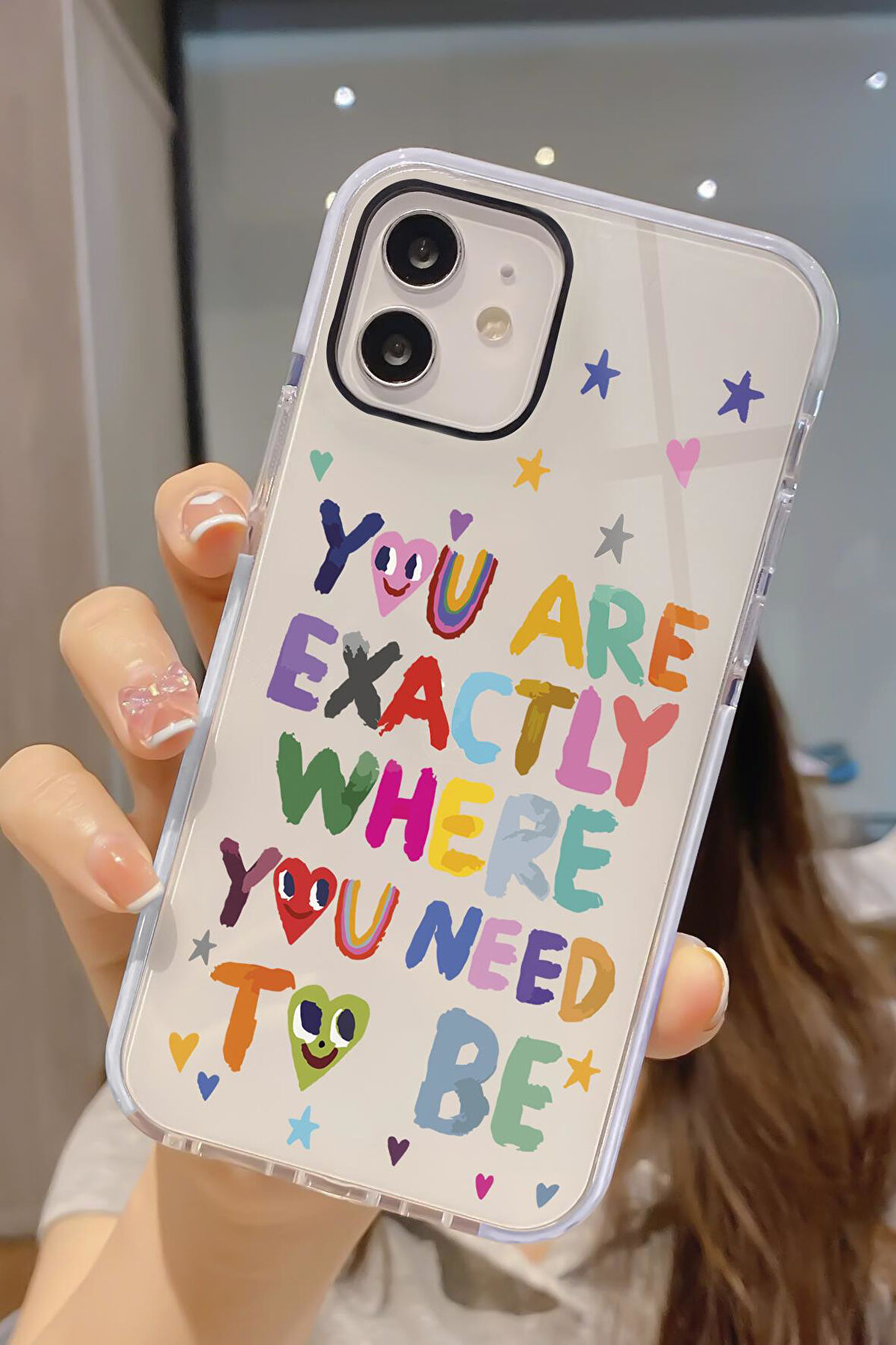 iPhone 12 Pro Uyumlu Need To Be Desenli Candy Bumper Darbe Emici Silikonlu Telefon Kılıfı