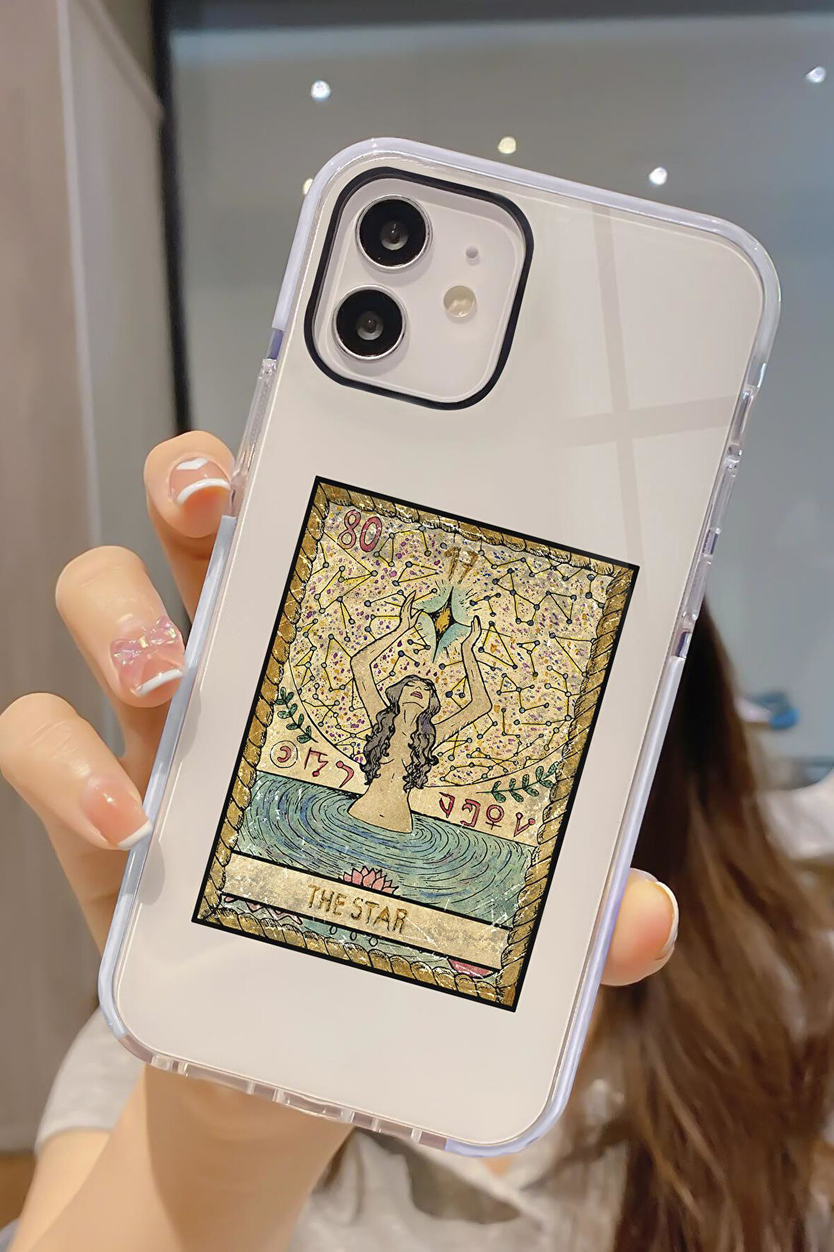 iPhone 12 Pro Uyumlu The Star Desenli Candy Bumper Darbe Emici Silikonlu Telefon Kılıfı