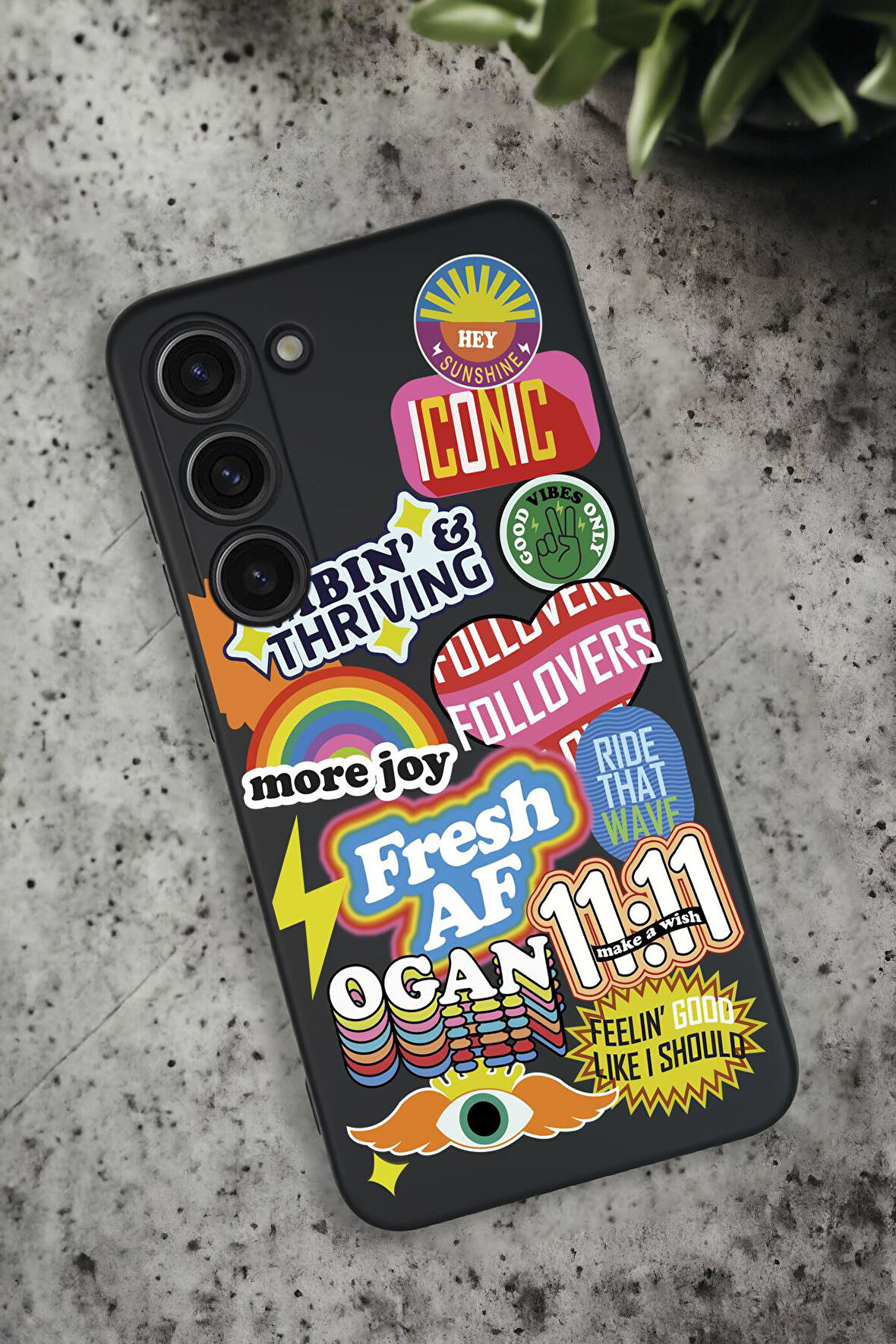 Samsung Galaxy S23 Uyumlu Fresh Desenli Premium Silikonlu Lansman Telefon Kılıfı