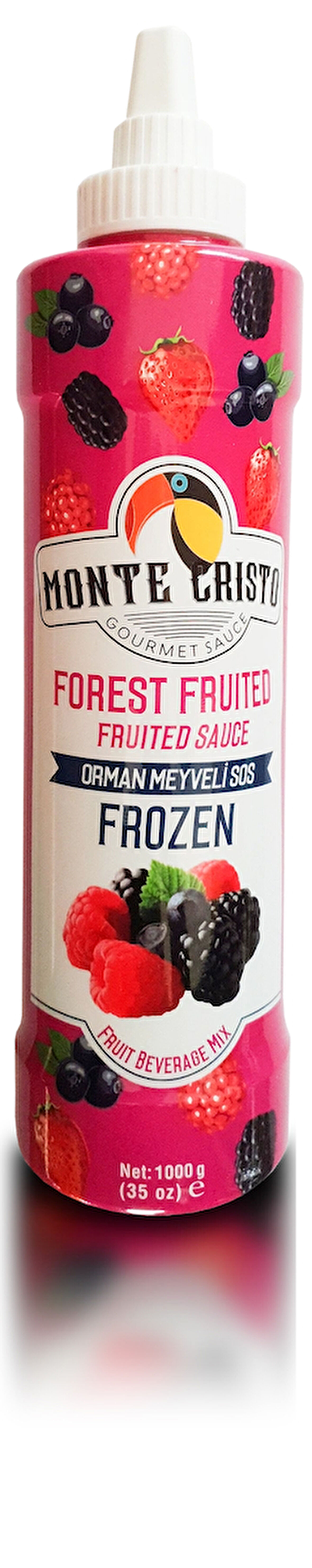 Monte Cristo KIRMIZI ORMAN MEYVELİ PÜRE sos 1000 GR.