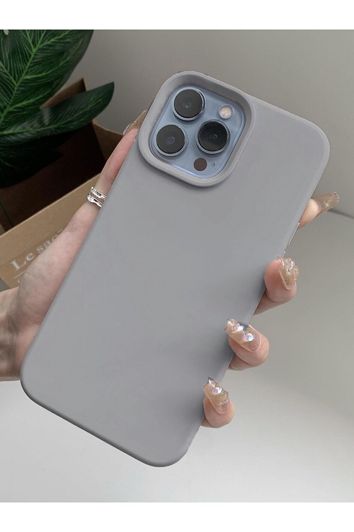 iPhone 14 Pro Max Uyumlu Premium Silikonlu Lansman Telefon Kılıfı