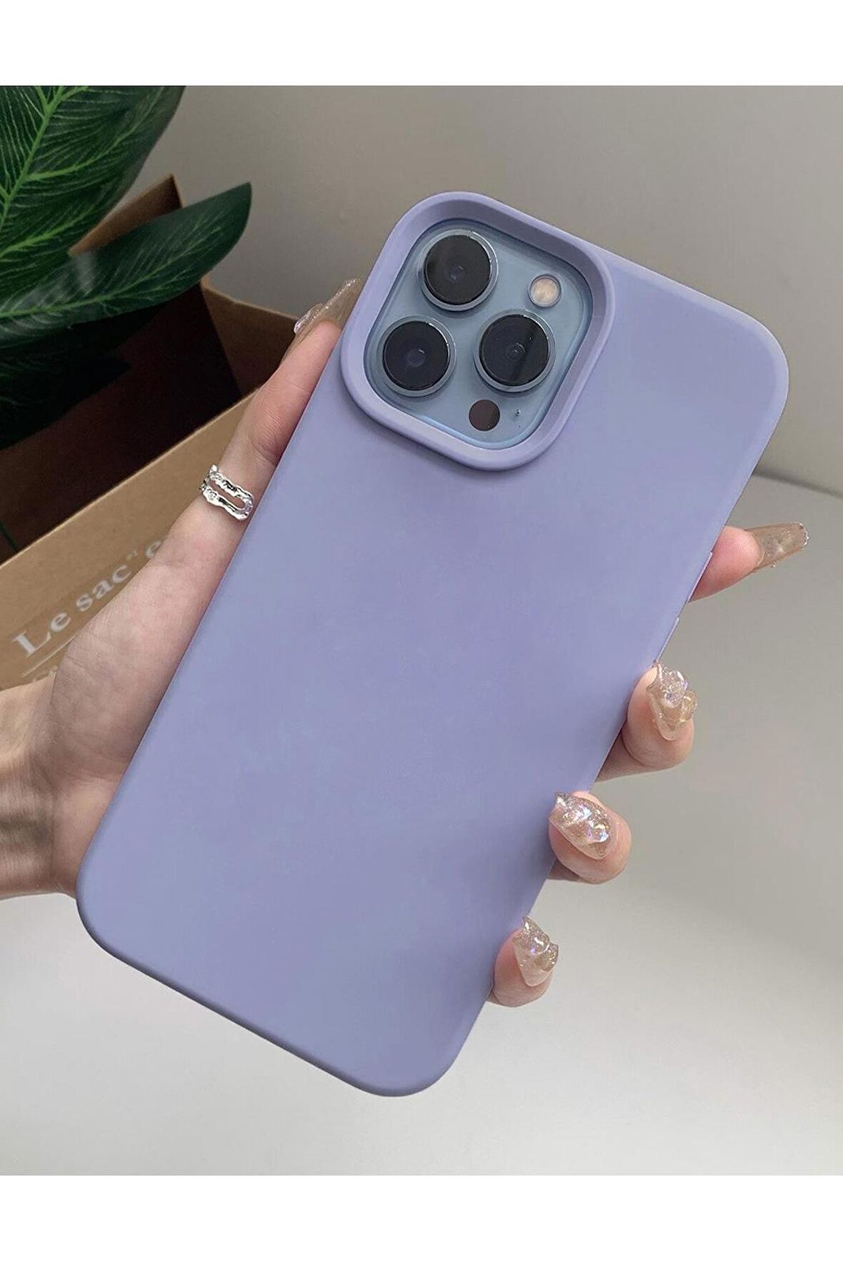iPhone 14 Pro Uyumlu Premium Silikonlu Lansman Telefon Kılıfı