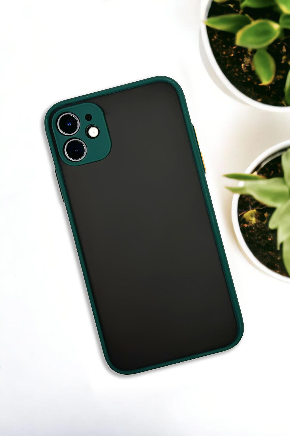 iPhone 11 Uyumlu Buzlu Şeffaf Lüx Telefon Kılıfı