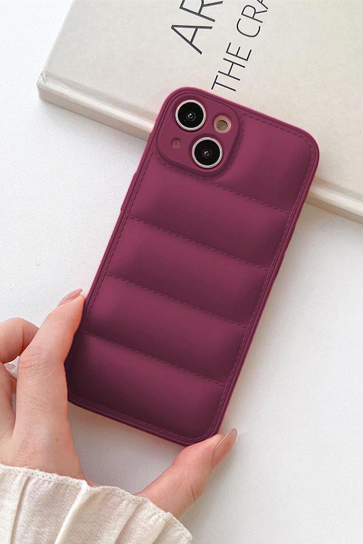 iPhone 14 Plus Uyumlu Airbag Puffer Silikonlu Şişme Kılıf