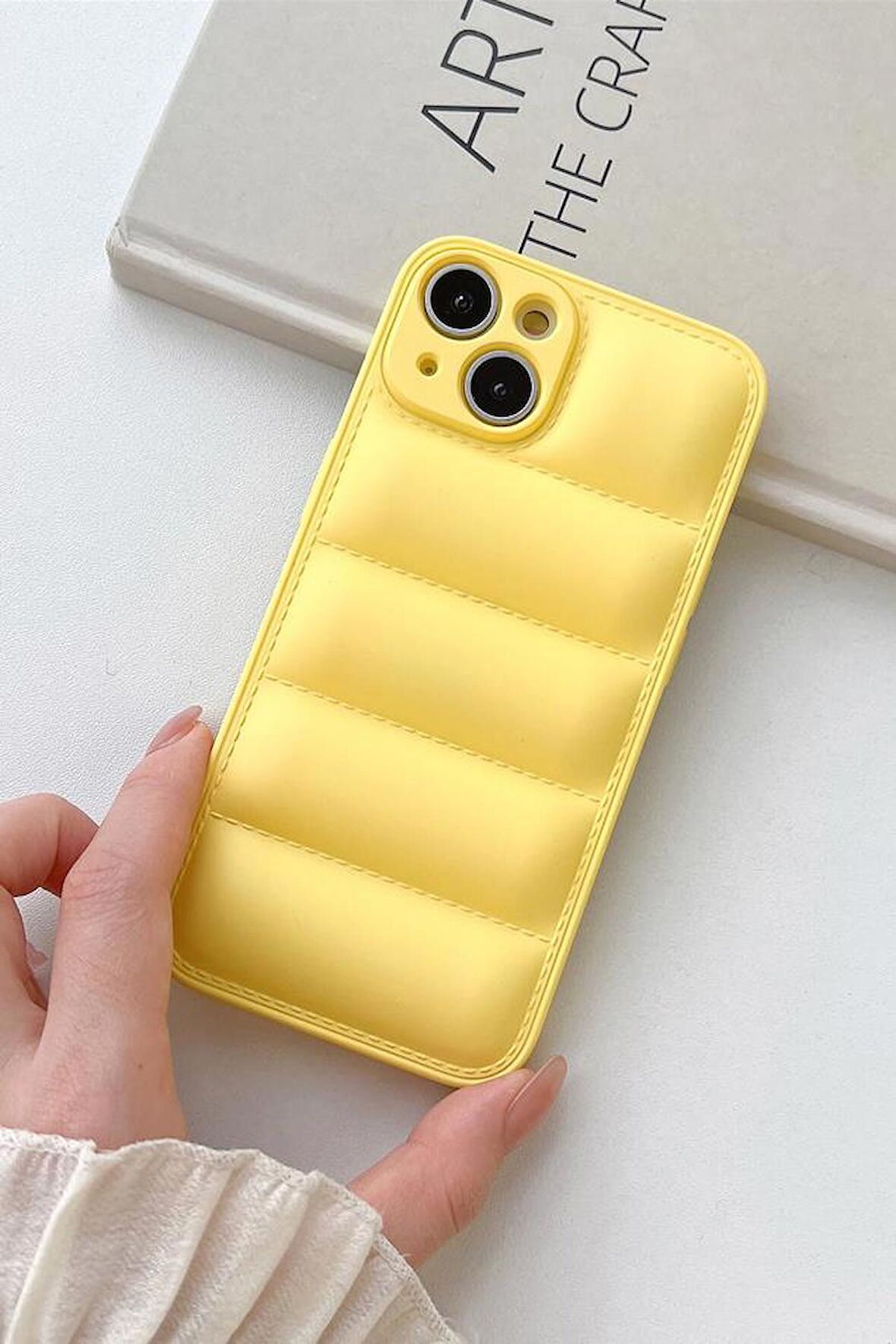 iPhone 14 Uyumlu Airbag Puffer Silikonlu Şişme Kılıf