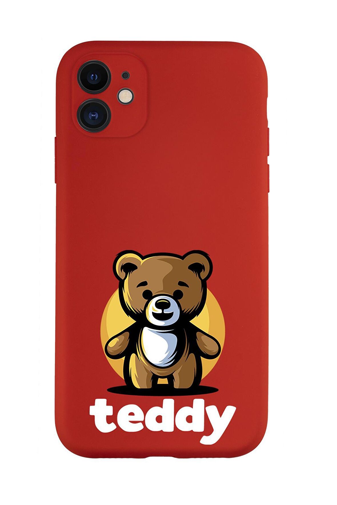 iPhone 11 Uyumlu Teddy Desenli Kamera Korumalı Lansman Kılıf Premium Silikonlu