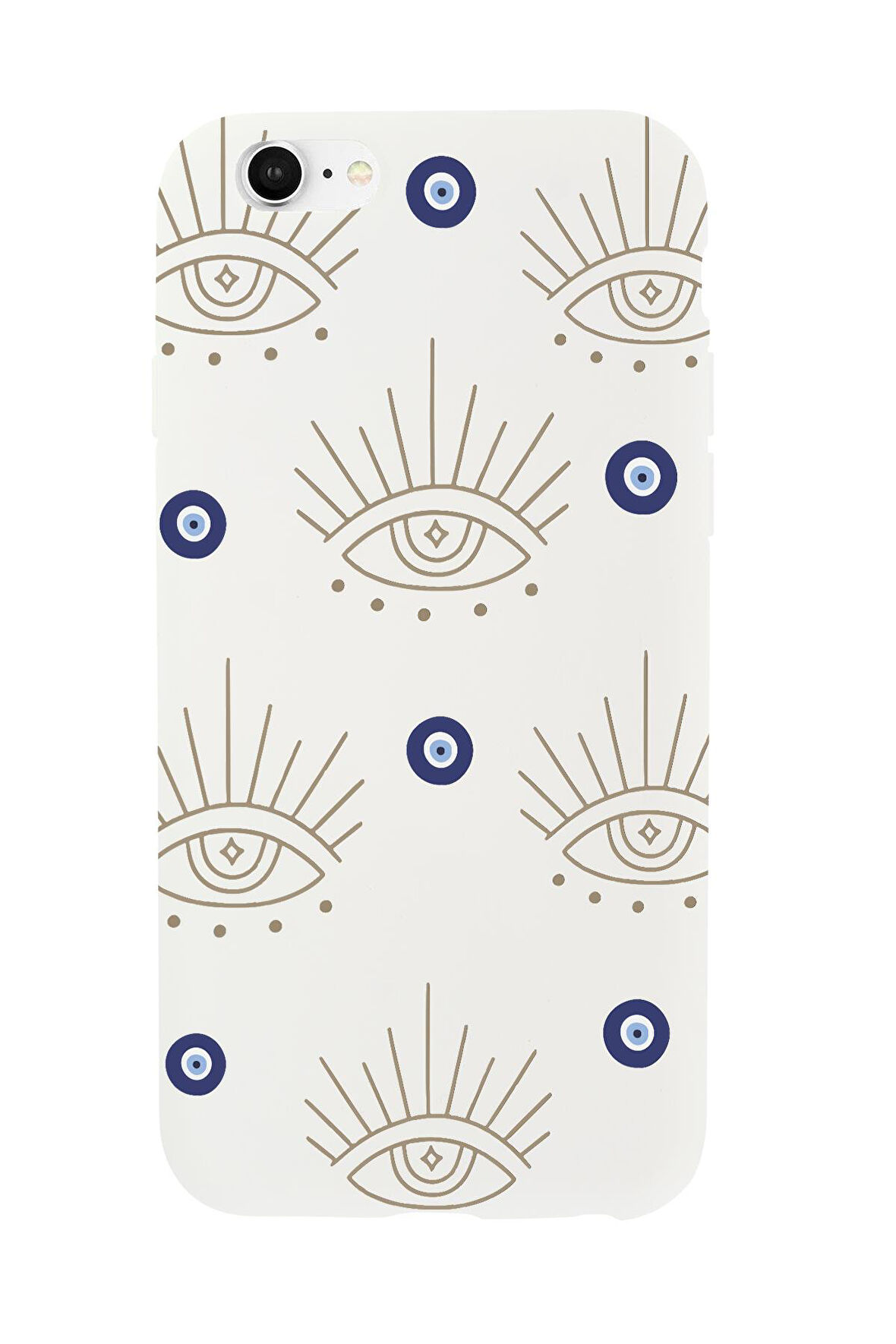 iPhone 6 Plus Uyumlu Evil Eye Desenli Premium Silikonlu Telefon Kılıfı