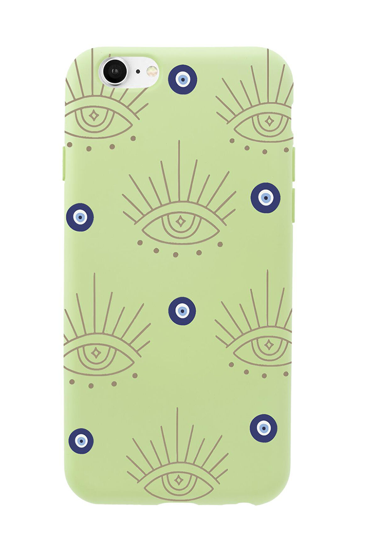 iPhone 6 Plus Uyumlu Evil Eye Desenli Premium Silikonlu Telefon Kılıfı