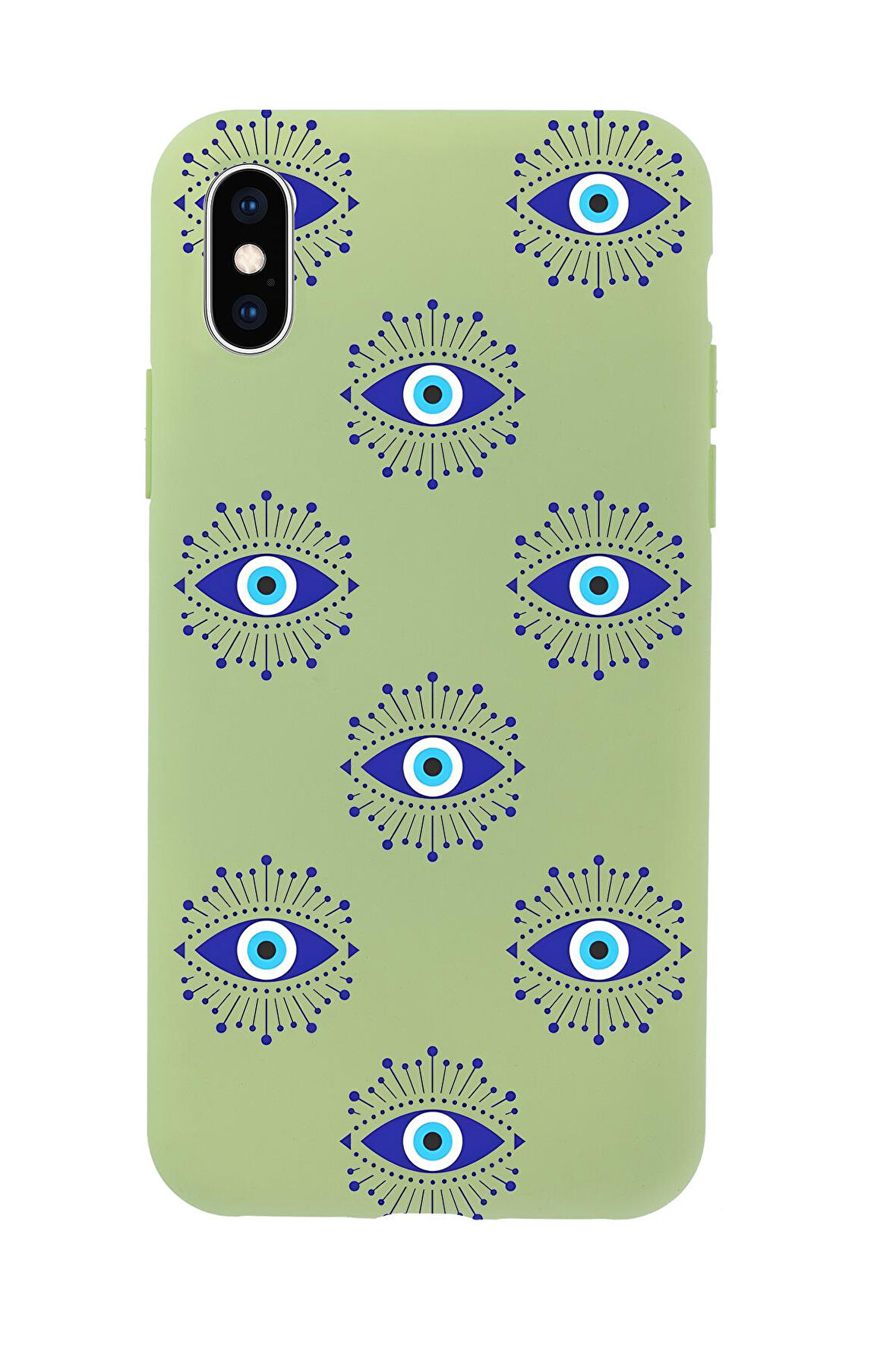 iPhone Xs Max Uyumlu Mystic Aura Desenli Premium Silikonlu Telefon Kılıfı