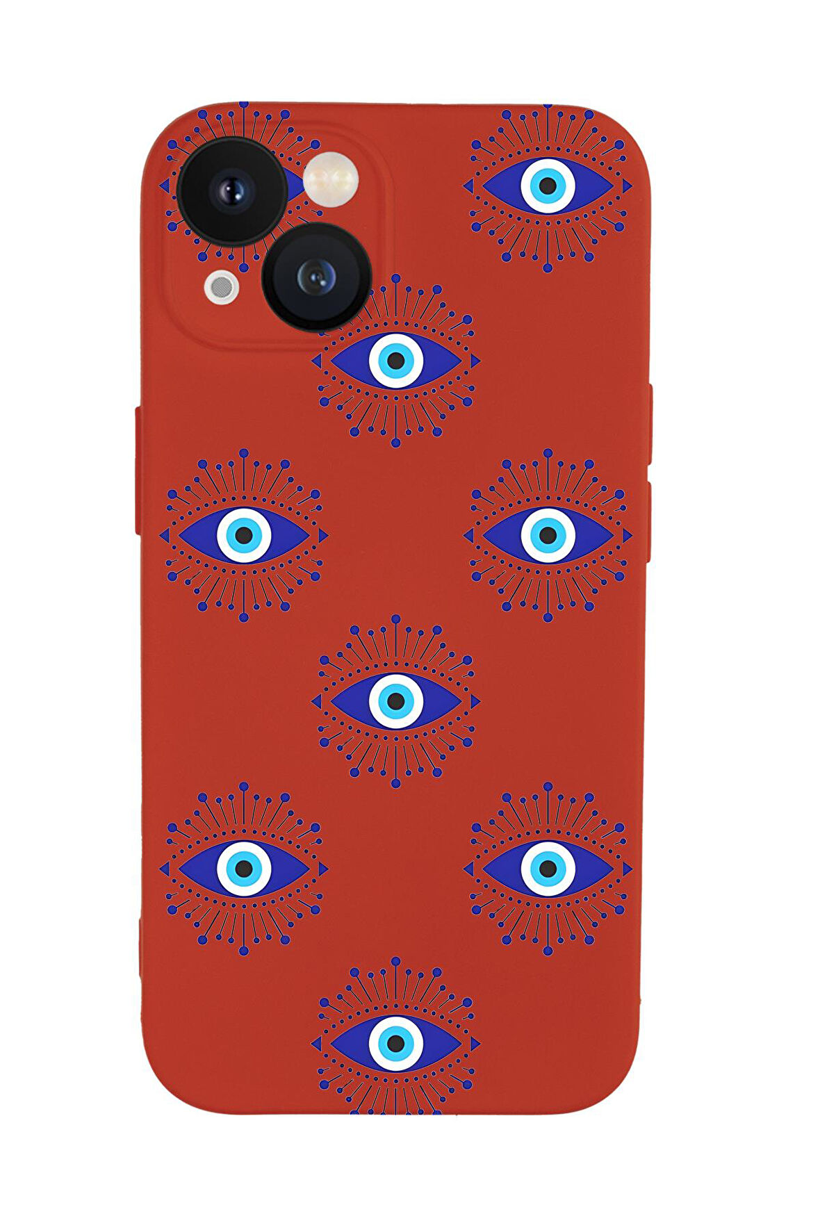 iPhone 13 Mini Uyumlu Mystic Aura Desenli Premium Silikonlu Telefon Kılıfı