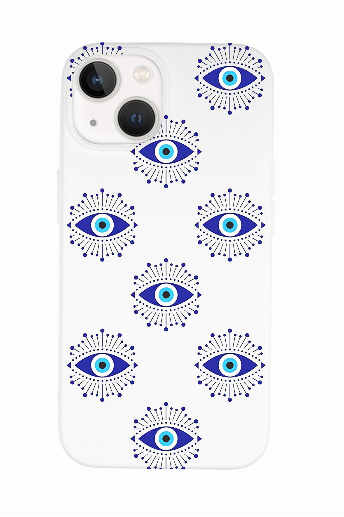 iPhone 14 Uyumlu Mystic Aura Desenli Premium Silikonlu Telefon Kılıfı