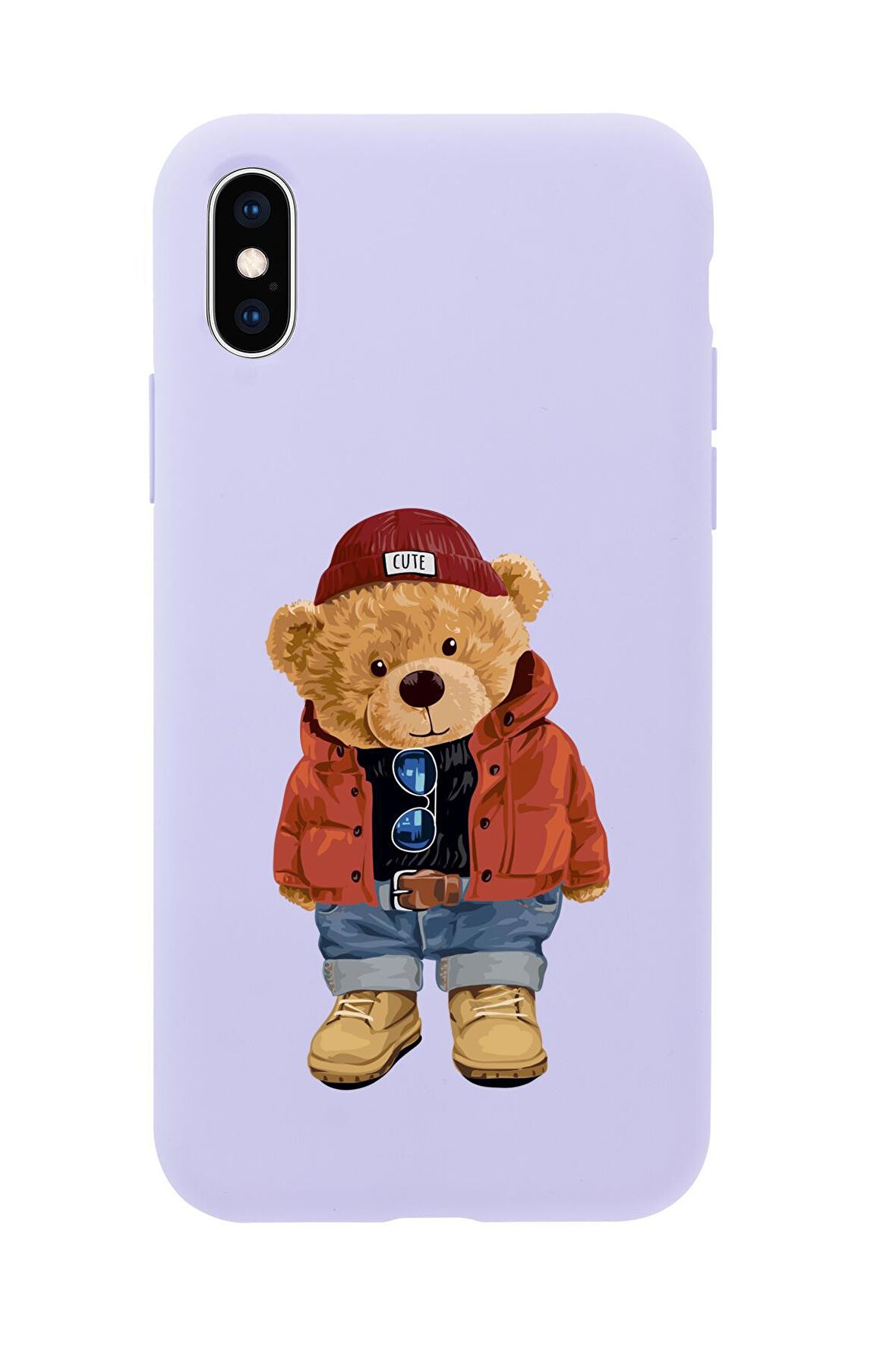 iPhone XS Teddy Bear Premium Silikonlu Telefon Kılıfı