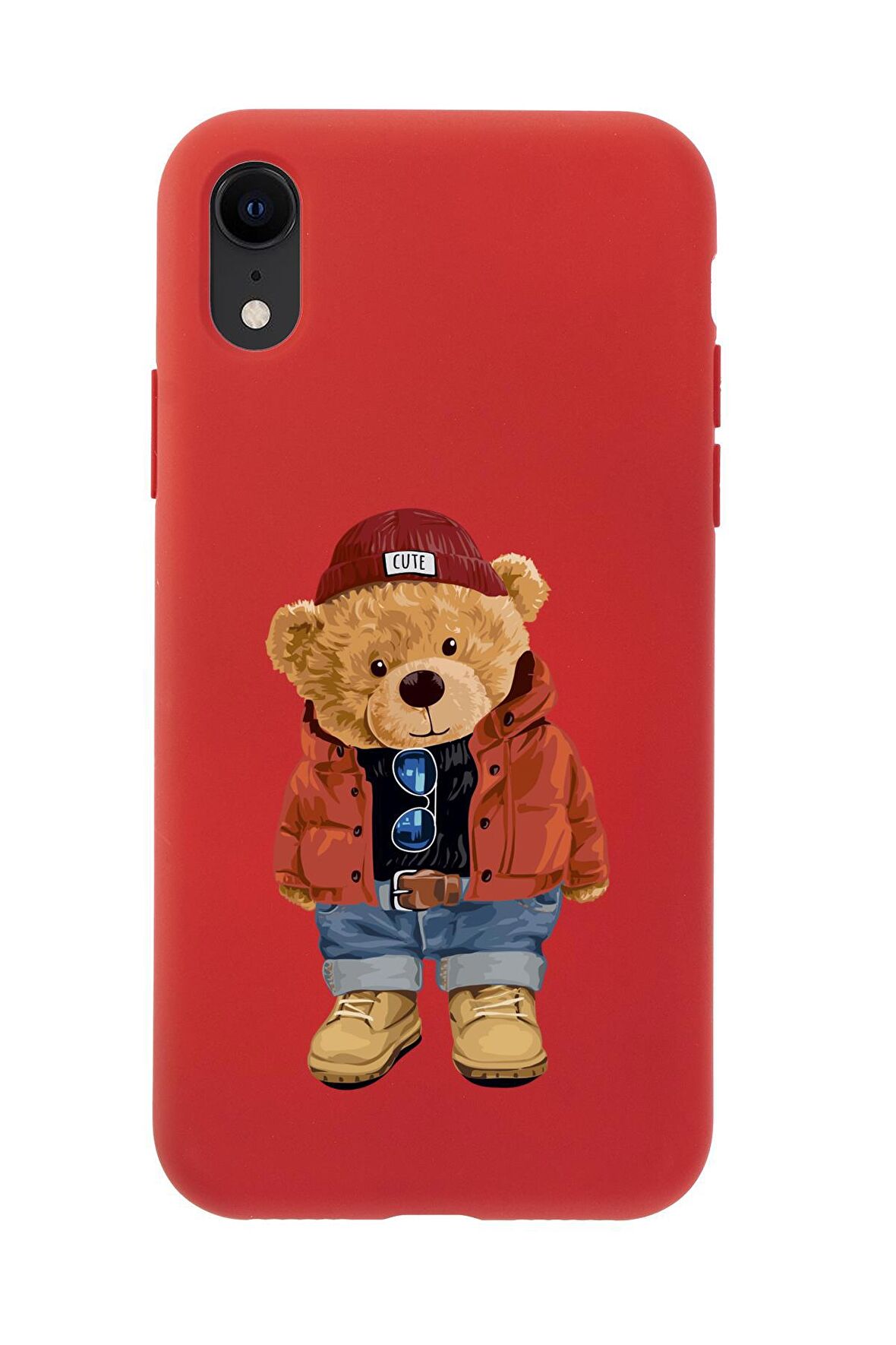 iPhone Xr Teddy Bear Premium Silikonlu Telefon Kılıfı
