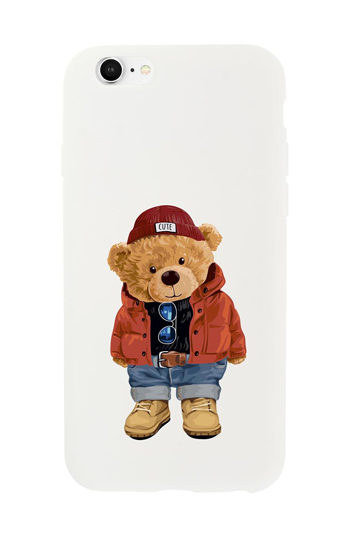 iPhone 6S Teddy Bear Premium Silikonlu Telefon Kılıfı