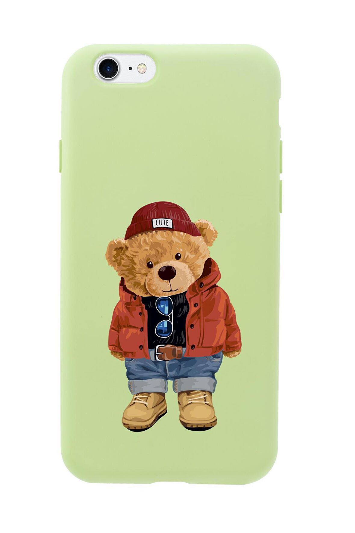 iPhone 7 Teddy Bear Premium Silikonlu Telefon Kılıfı