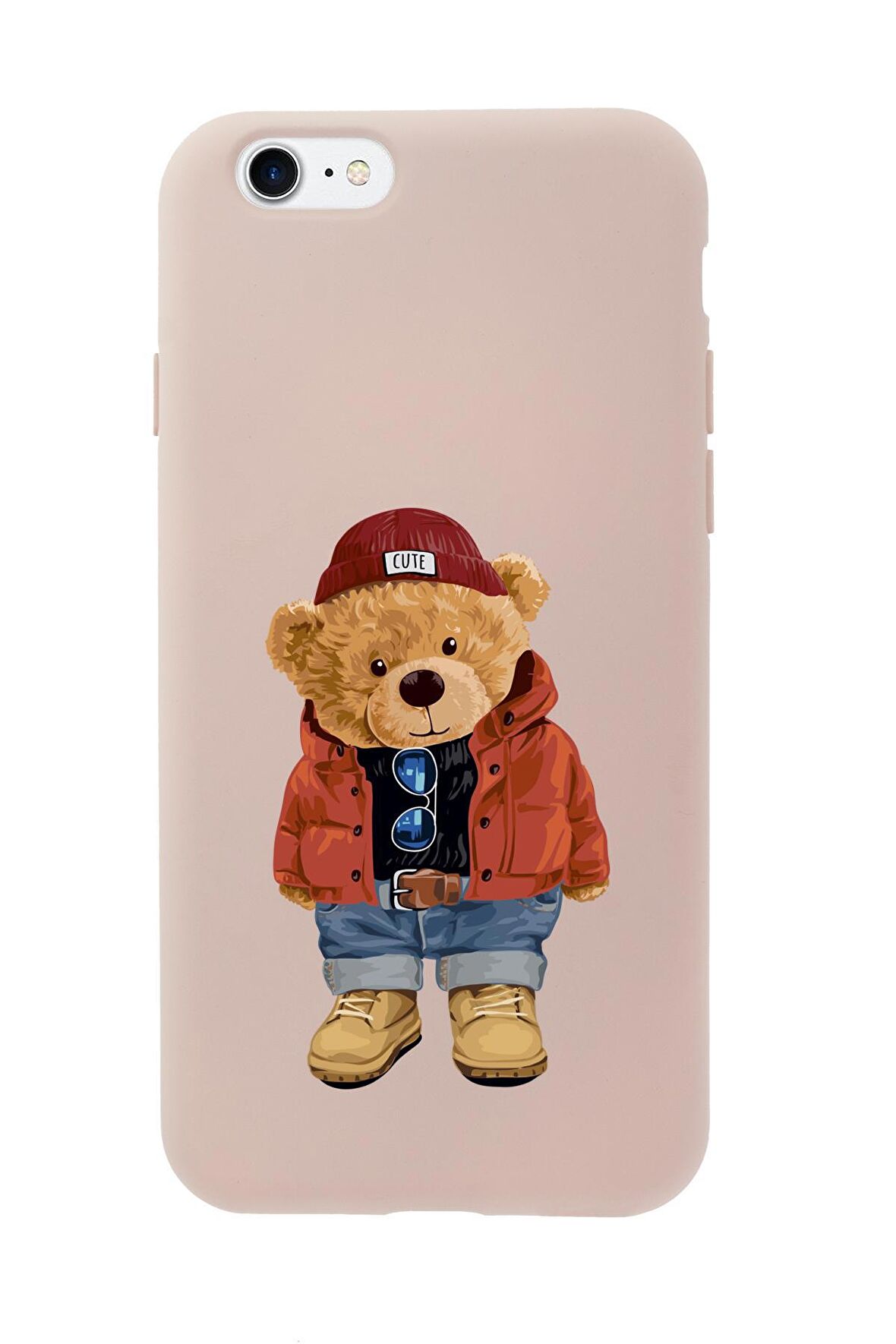 iPhone 8 Teddy Bear Premium Silikonlu Telefon Kılıfı