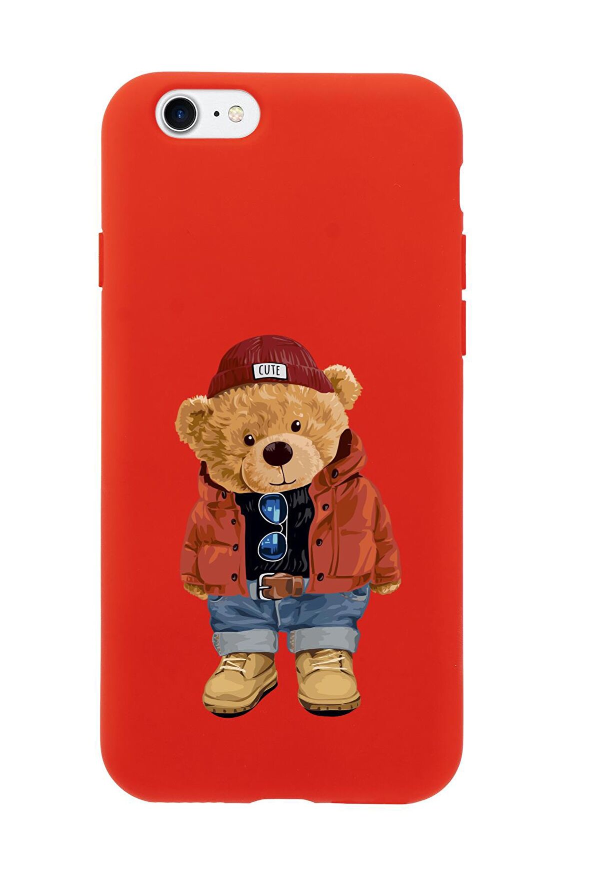 iPhone SE 2020 Teddy Bear Premium Silikonlu Telefon Kılıfı