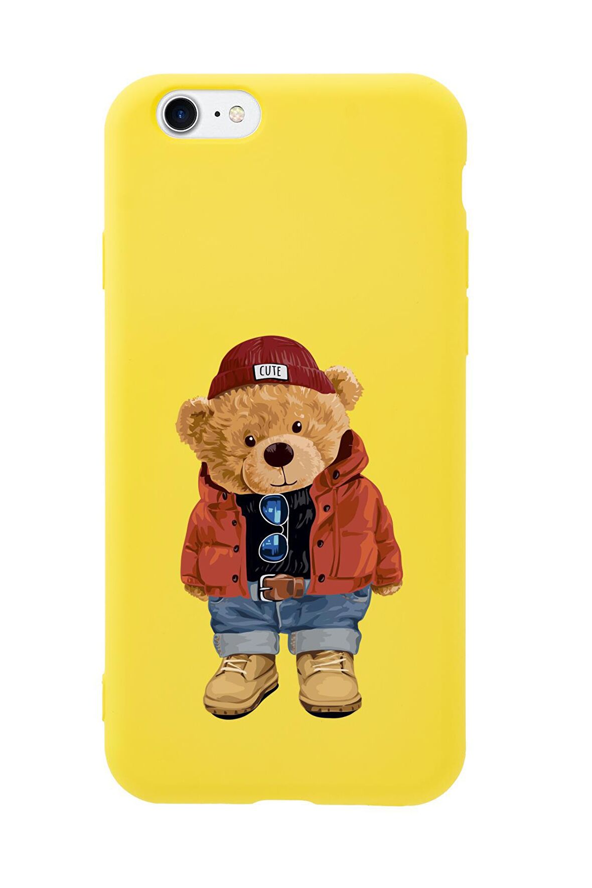 iPhone SE 2020 Teddy Bear Premium Silikonlu Telefon Kılıfı