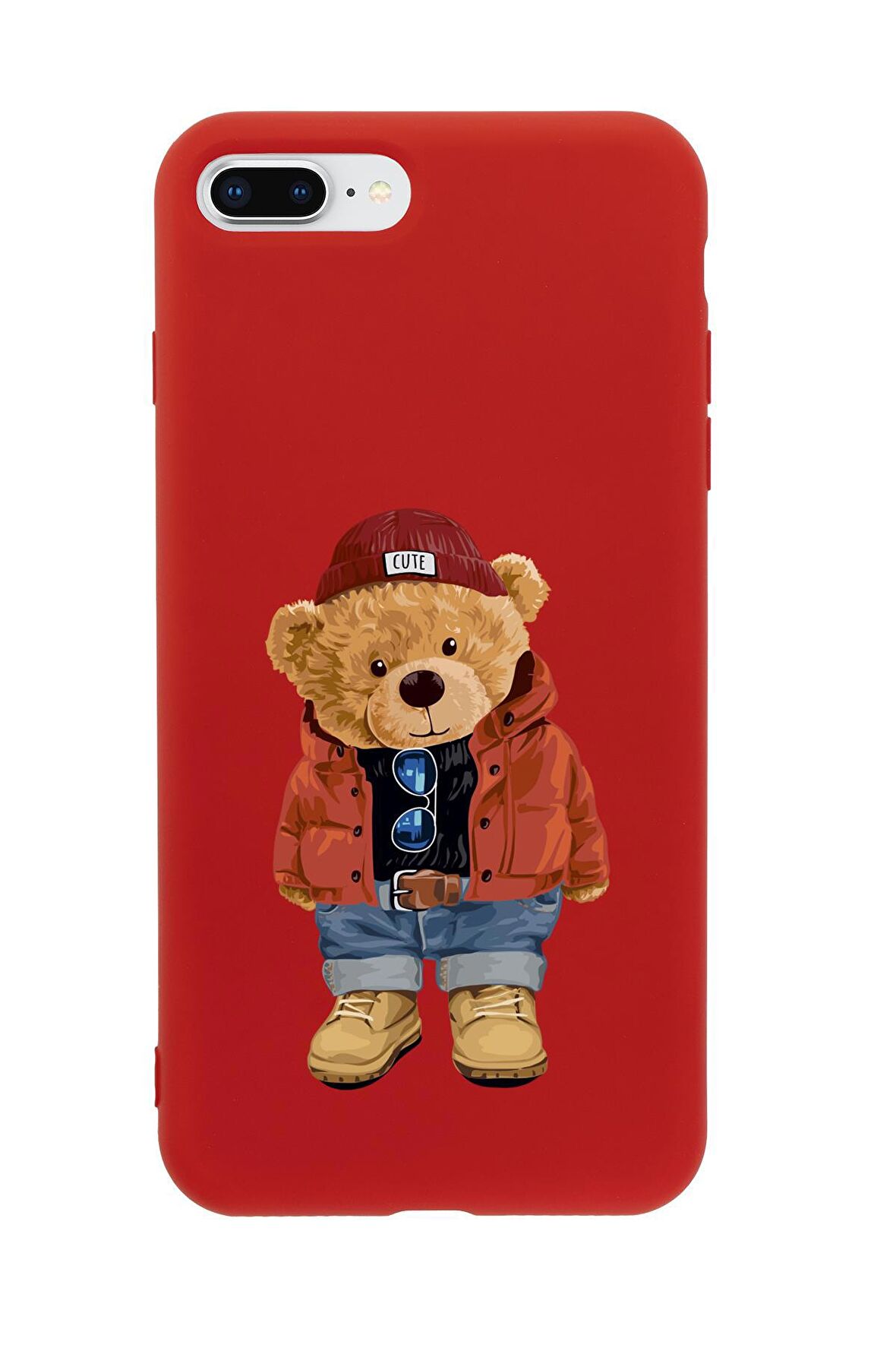 iPhone 7 Plus Teddy Bear Premium Silikonlu Telefon Kılıfı