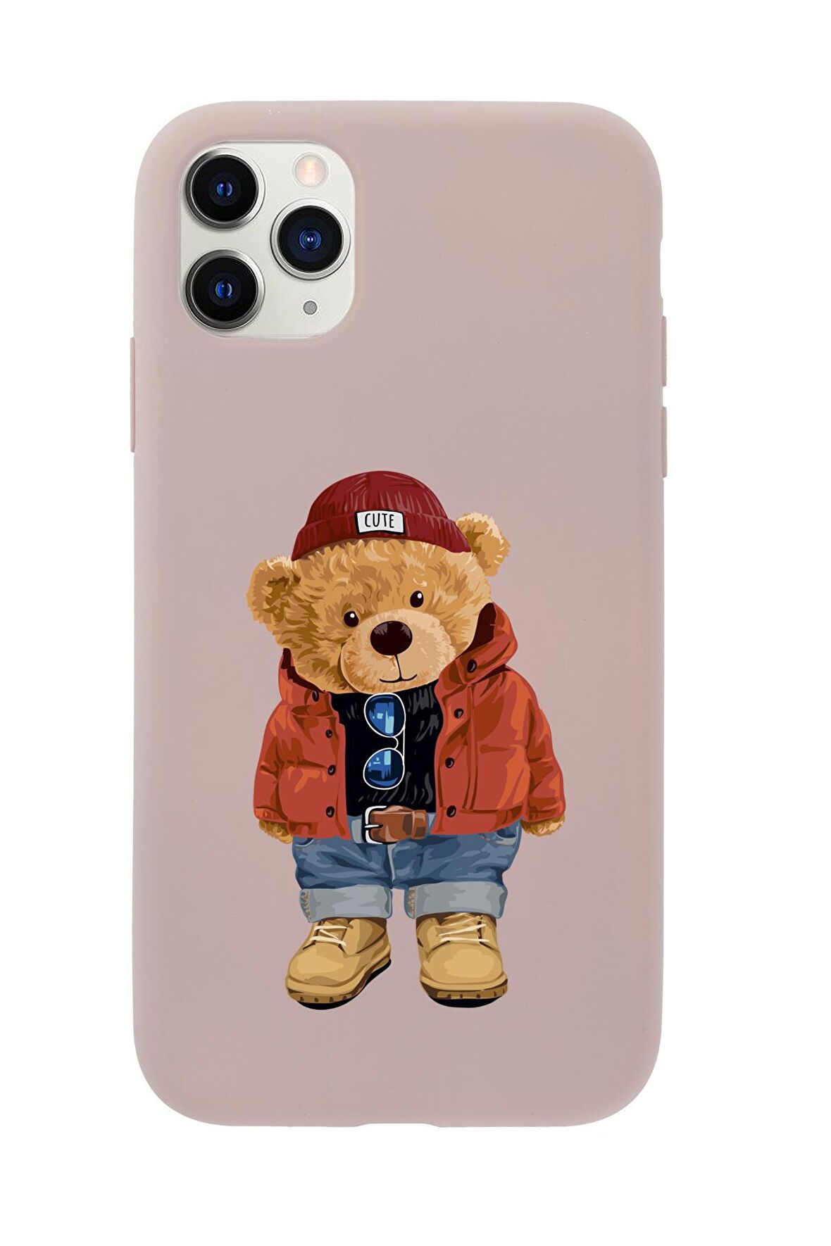 iPhone 11 Pro Teddy Bear Premium Silikonlu Telefon Kılıfı