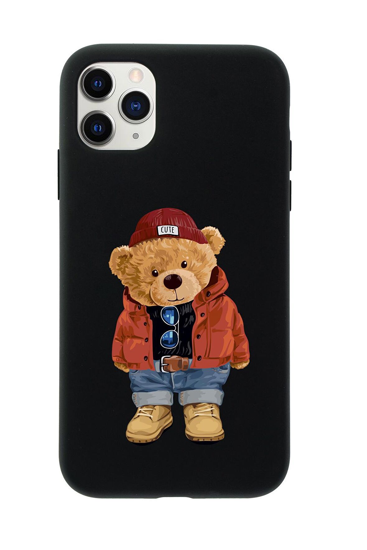 iPhone 11 Pro Teddy Bear Premium Silikonlu Telefon Kılıfı