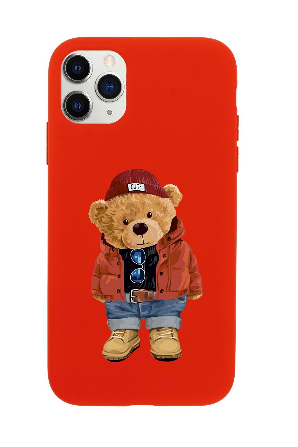 iPhone 11 Pro Max Teddy Bear Premium Silikonlu Telefon Kılıfı
