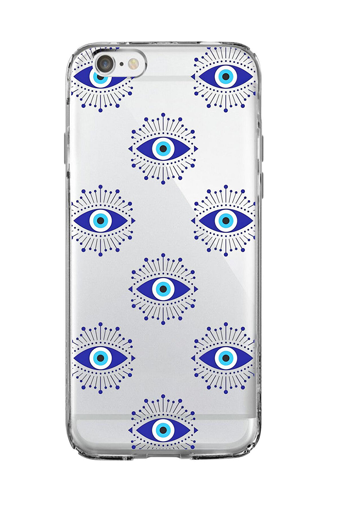 iPhone 6 Uyumlu Mystic Aura Desenli Premium Şeffaf Silikon Kılıf 