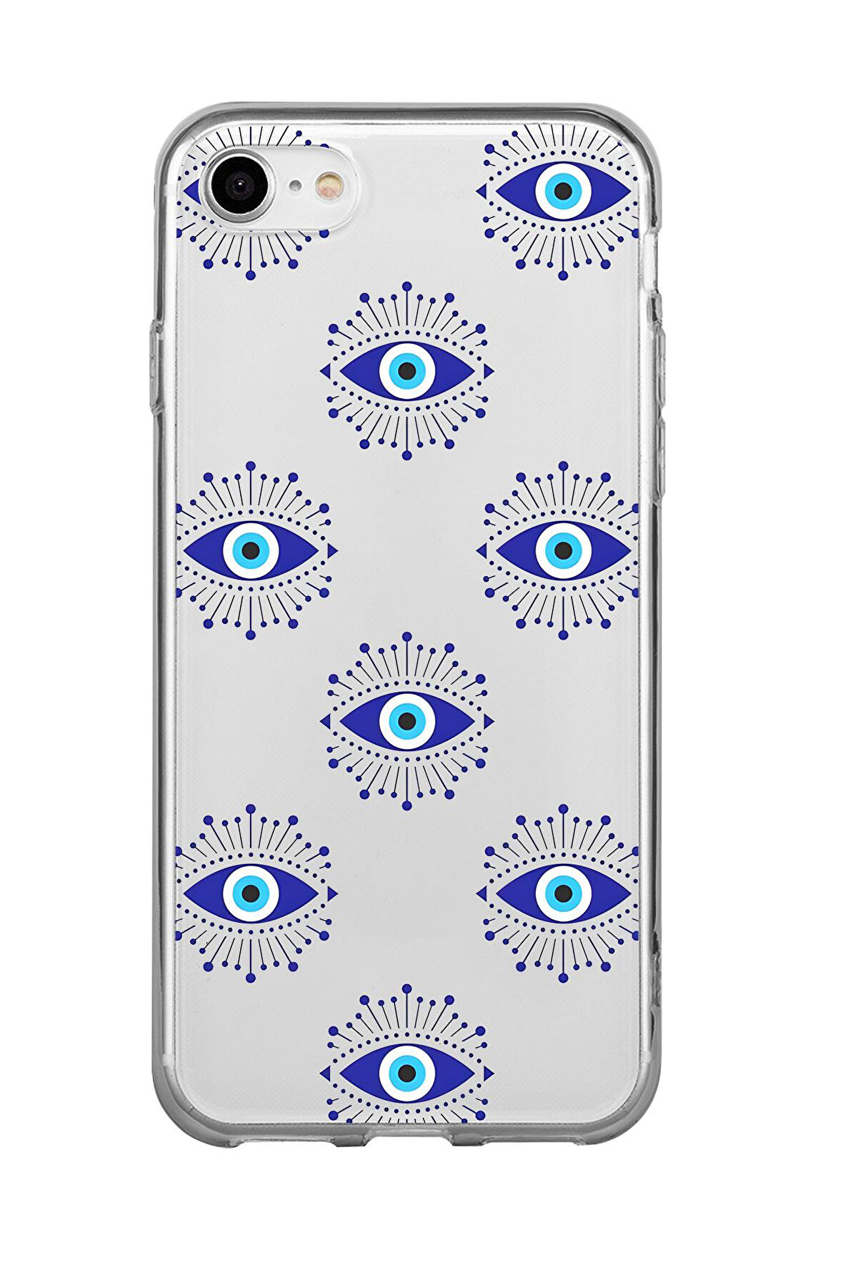 iPhone 8 Uyumlu Mystic Aura Desenli Premium Şeffaf Silikon Kılıf 