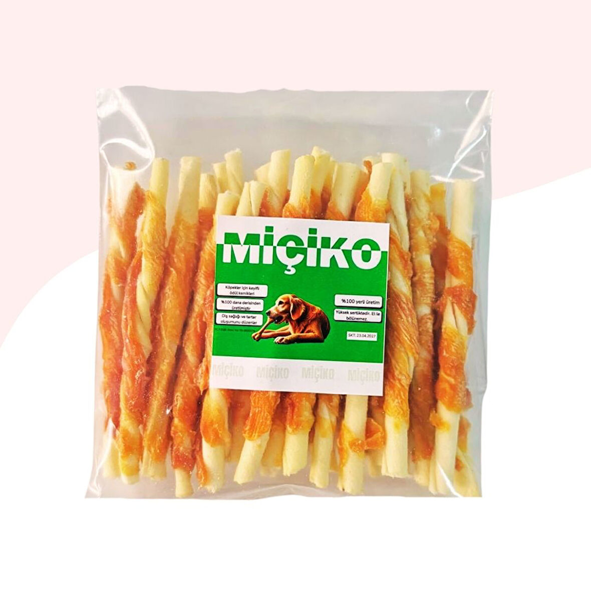 Tavuk Sarma Burgu Çubuk Köpek Ödül Kemiği 30Lu Paket
