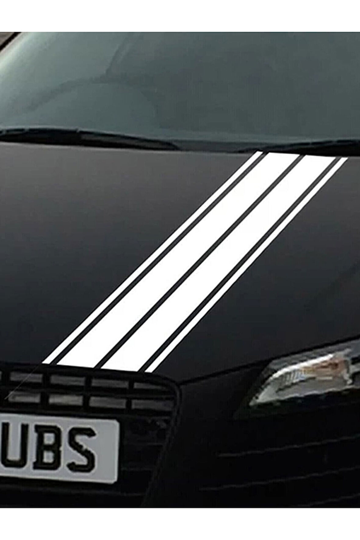 Oto Kaput Çift Şerit Oto Sticker 120*15Cm