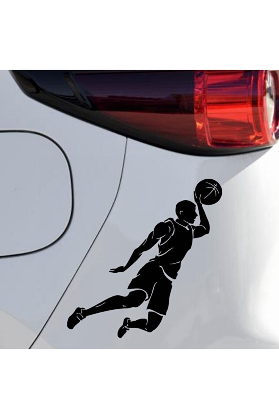 Basketbol Oyuncu Oto Sticker Siyah 20*10 Cm