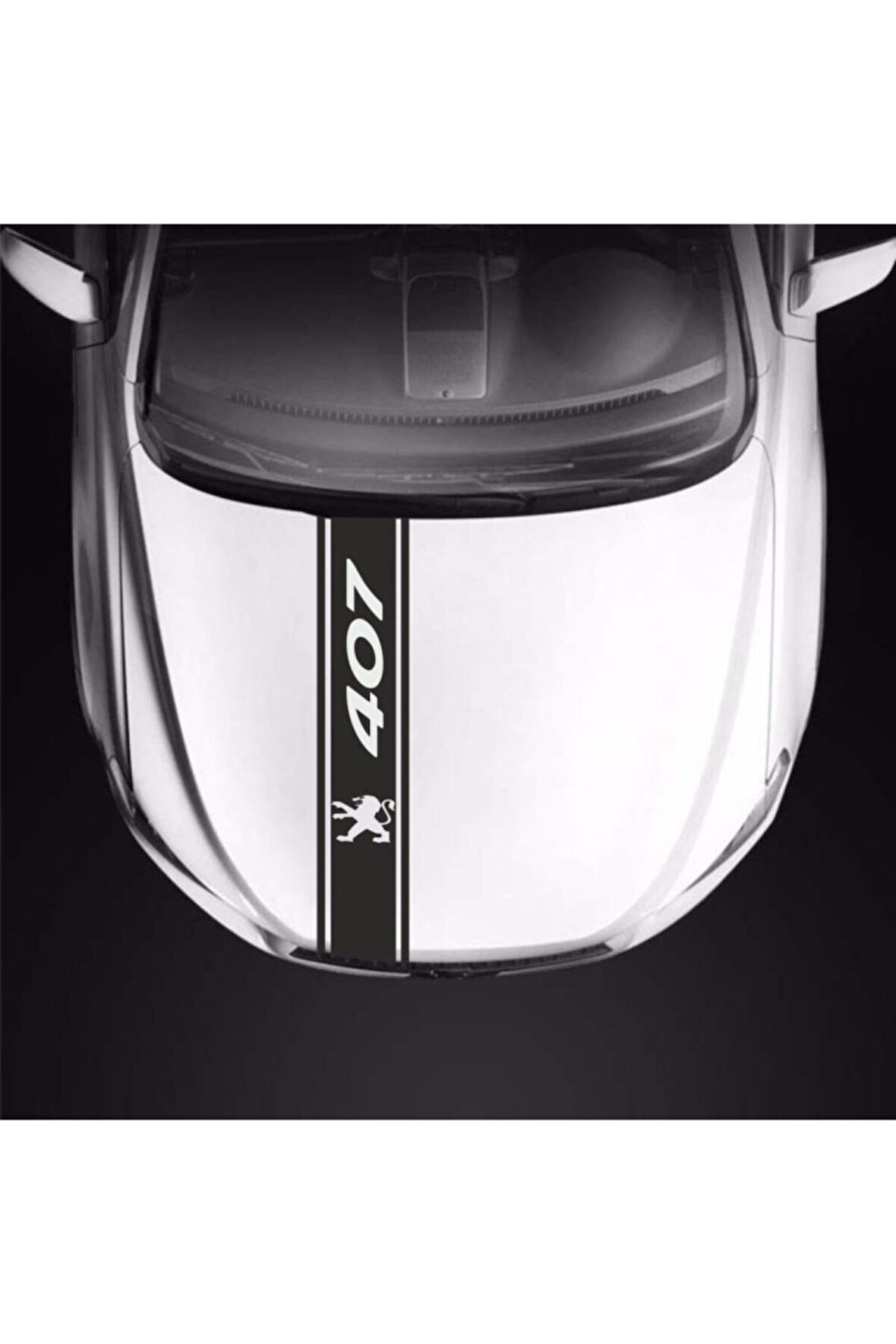 Peugeot 407 İçin Uyumlu Aksesuar Oto Kaput Şerit Sticker