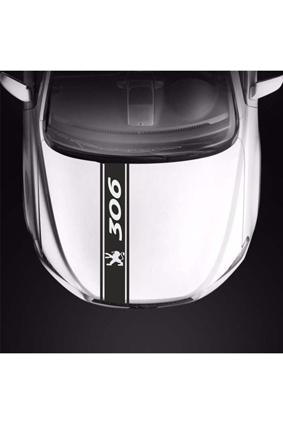 Peugeot 306 İçin Uyumlu Aksesuar Oto Kaput Şerit Sticker