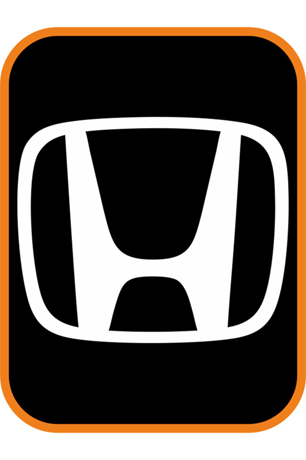 Honda Sunroof Cam Oto Sticker Beyaz 40*30 Cm