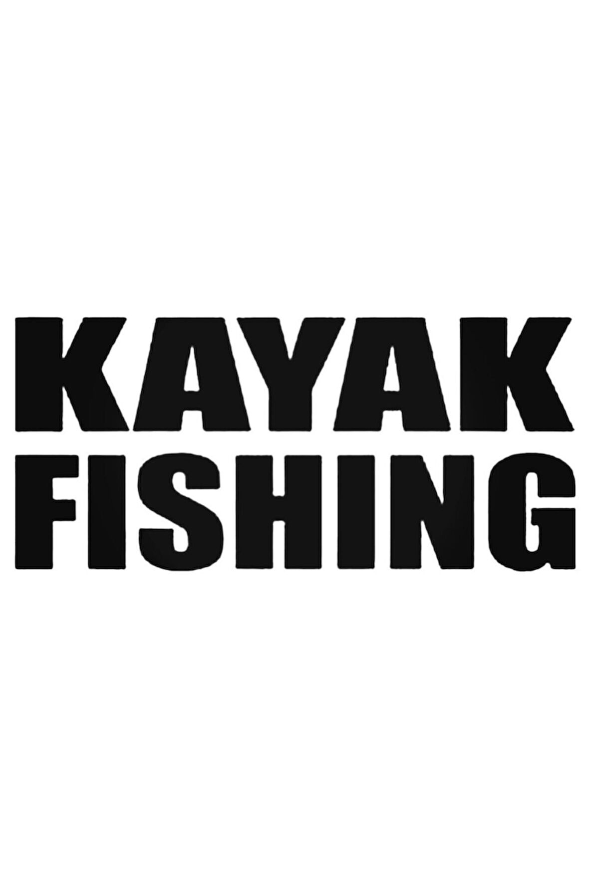 Kayak Fishing Oto Sticker 20 Cm