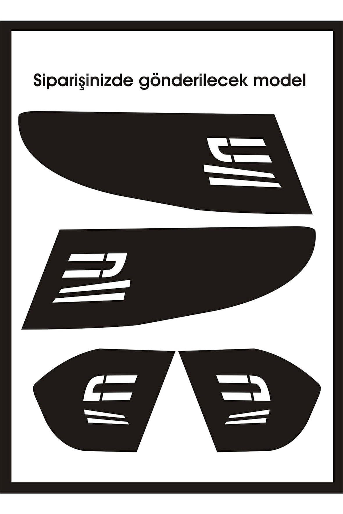 Fluence İçin Uyumlu Aksesuar Stop Farı Led Görünümlü Oto Sticker