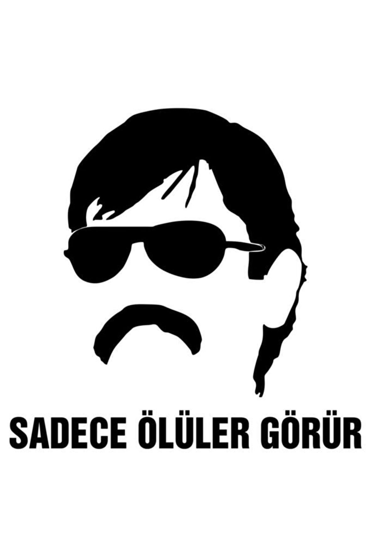 Sadece Ölüler Görür Oto Cam Sticker Siyah 20*19 Cm