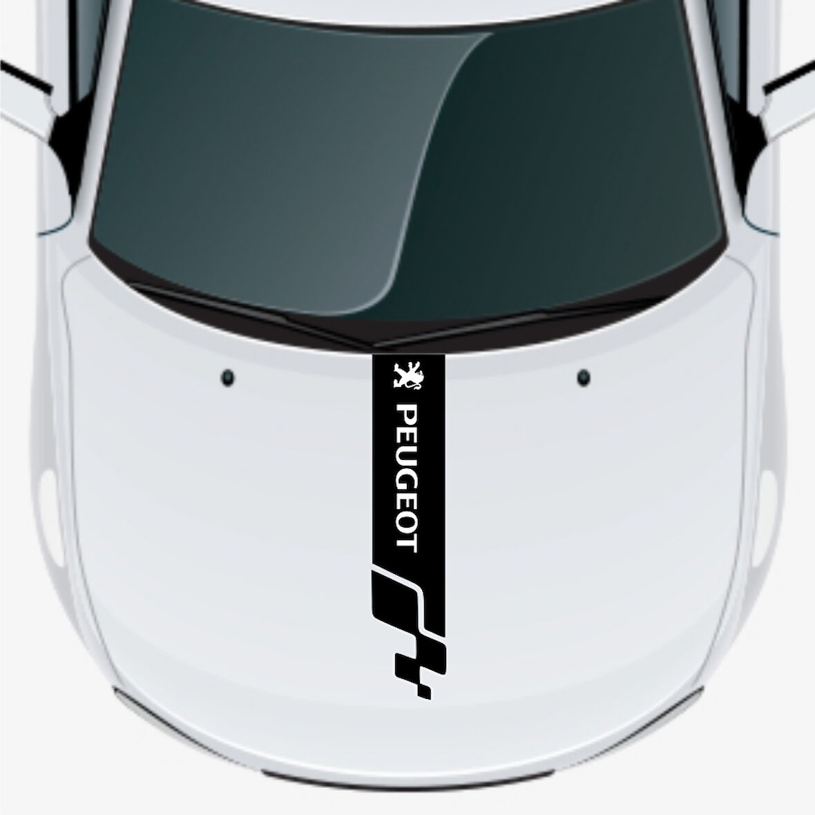 Peugeot 607 İçin Uyumlu Aksesuar Oto Kaput Şerit Sticker