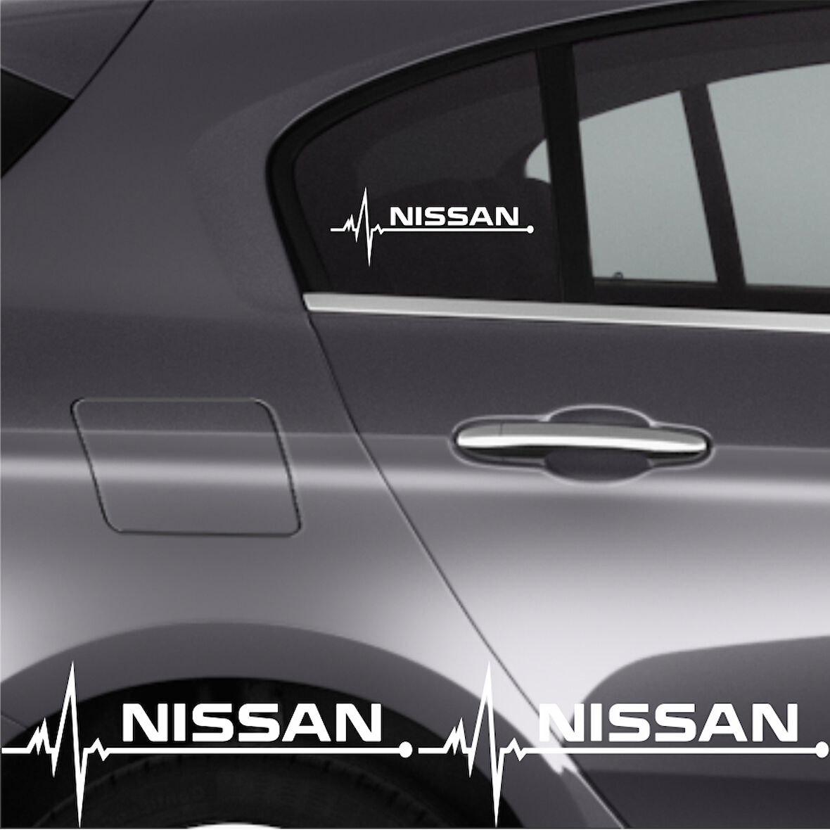Nissan Maxima İçin Uyumlu Aksesuar Oto Ritim Sticker 2 Adet 20*9 Cm