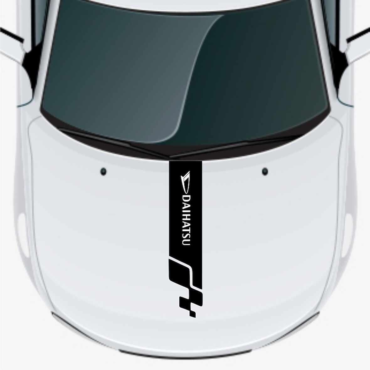 Daihatsu Yrv İçin Uyumlu Aksesuar Oto Kaput Şerit Sticker