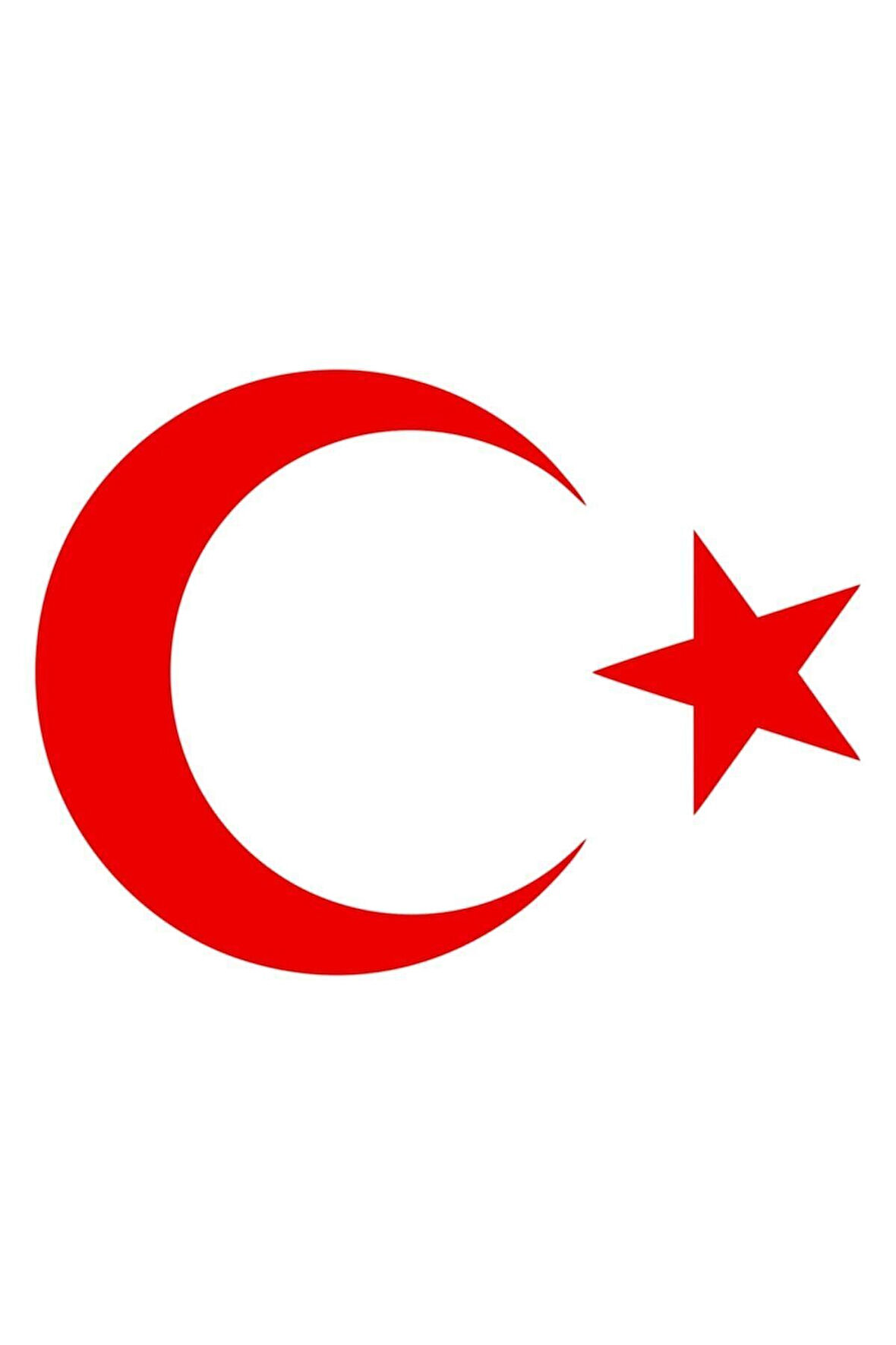 Kırmızı Türk Bayrağı Oto Kaput-Far Sticker 30 Cm