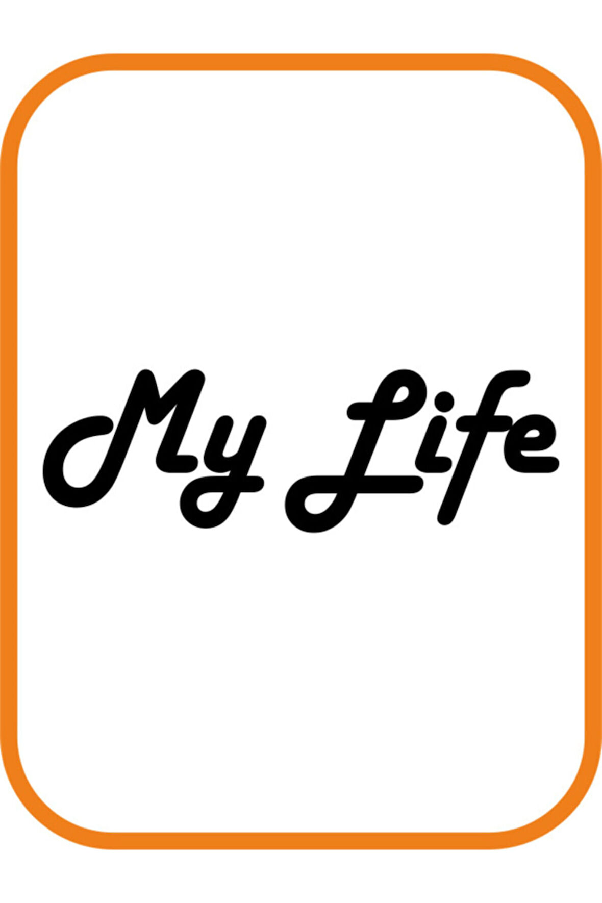 My Life - Benim Hayatım Oto Motor Sticker Siyah 20*7 Cm