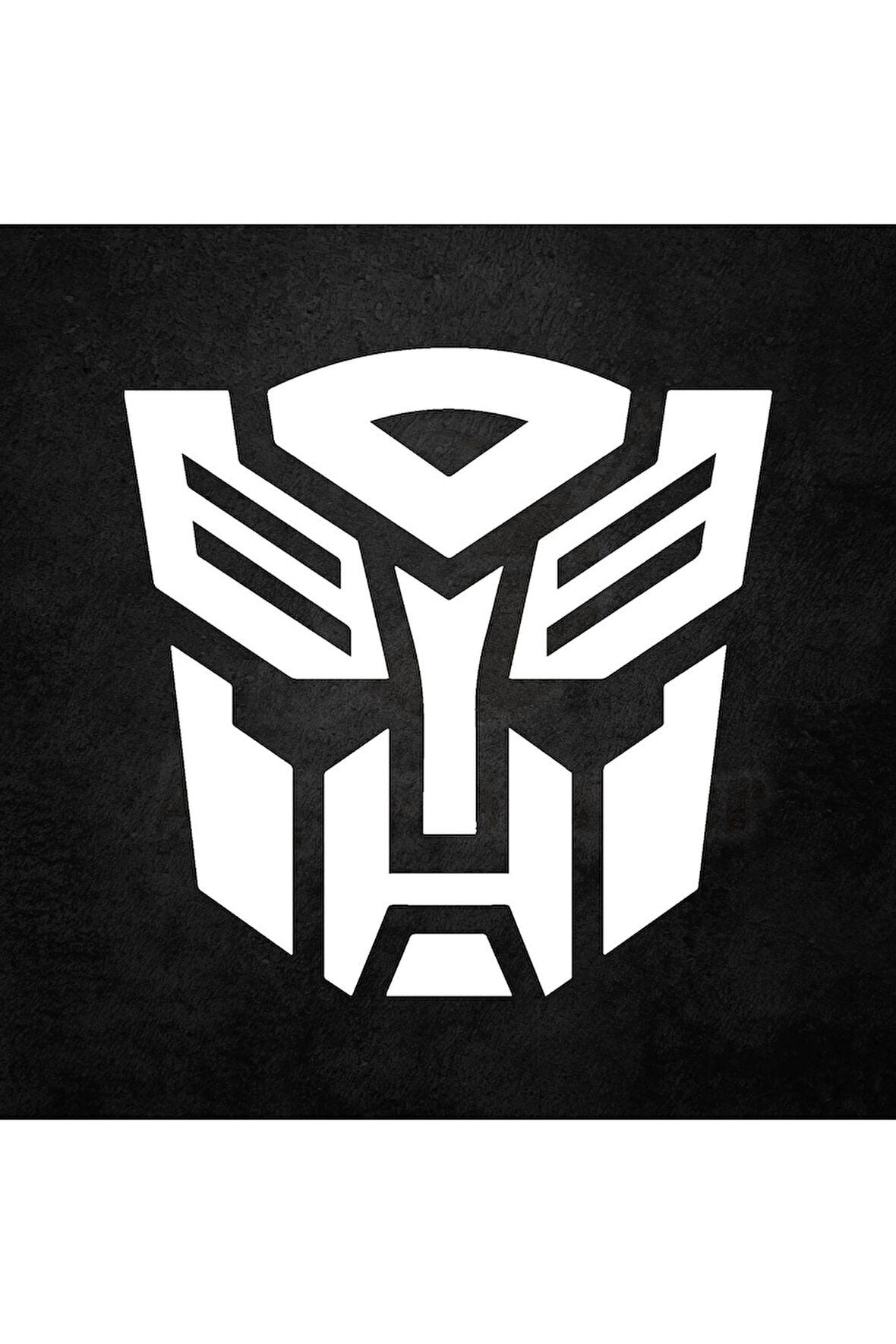 Transformers Oto Sticker Beyaz 20*20 Cm