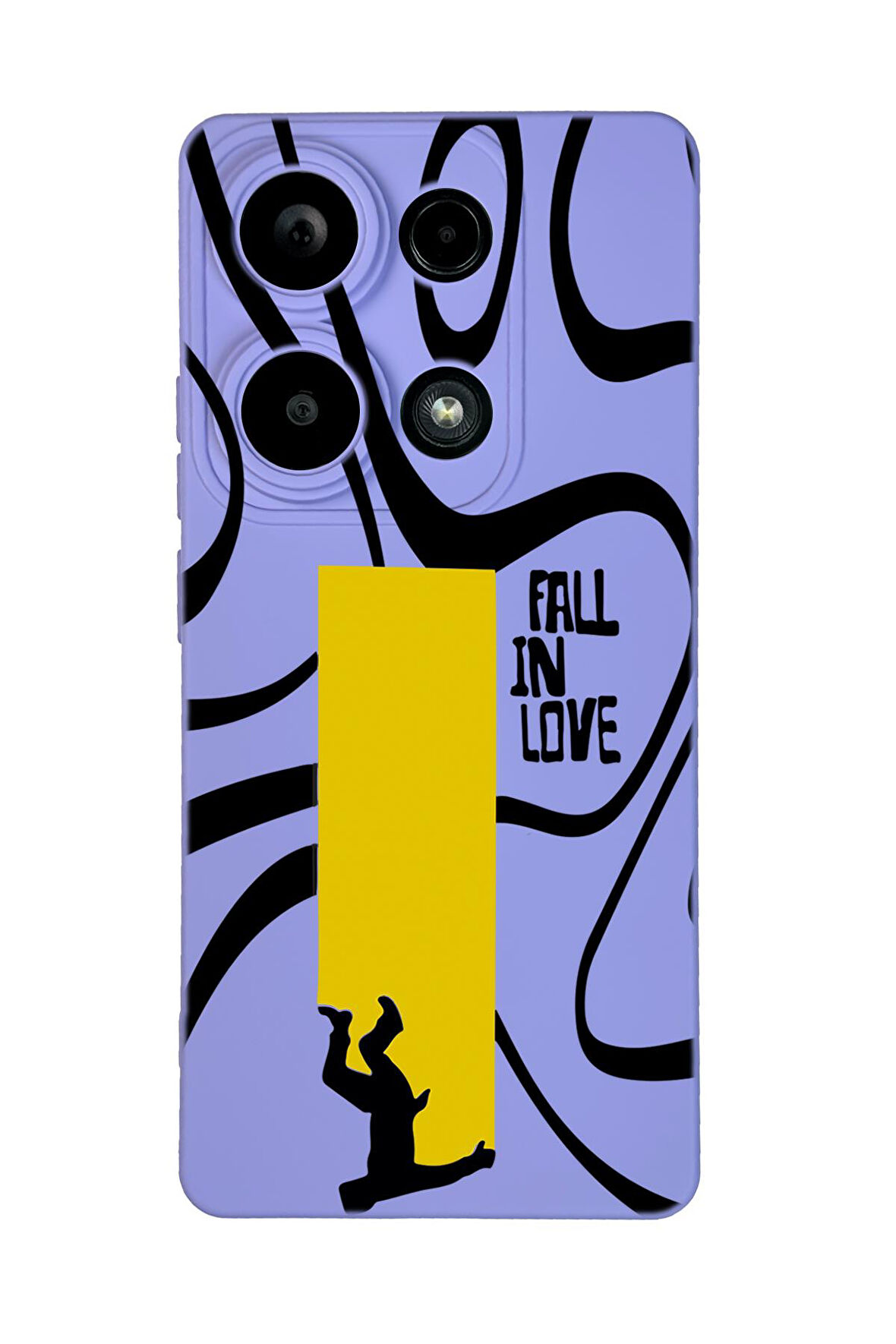 Xiaomi Redmi Note 13 Pro 4G Uyumlu Fall In Love Desenli Premium Silikonlu Lansman Telefon Kılıfı