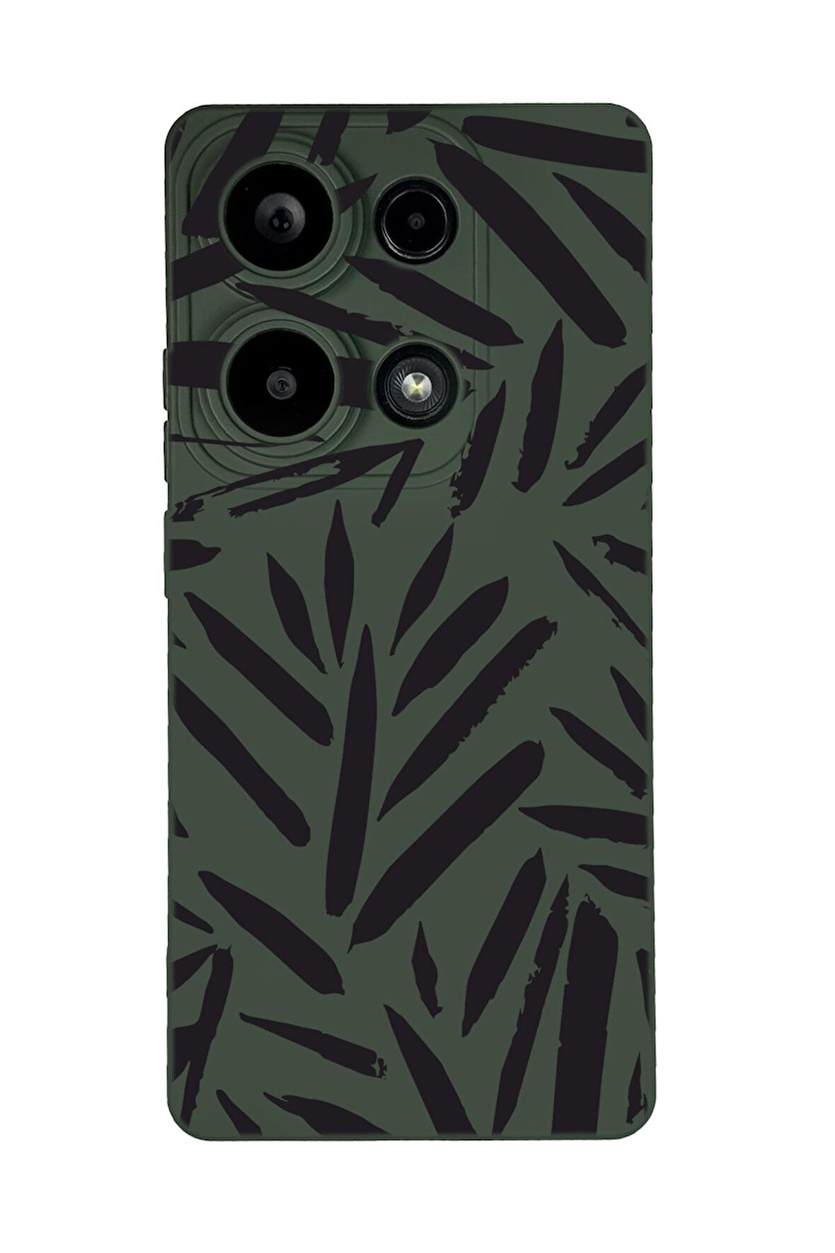 Xiaomi Redmi Note 13 Pro 4G Uyumlu Fırça Darbeleri Desenli Premium Silikonlu Lansman Telefon Kılıfı