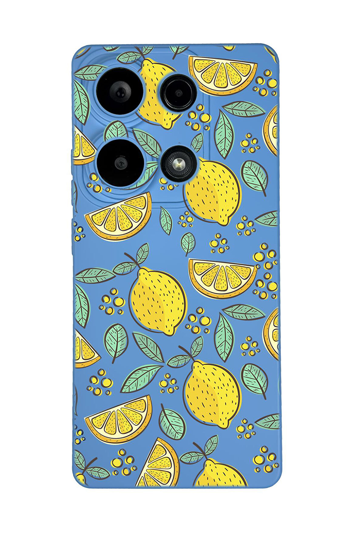 Xiaomi Redmi Note 13 Pro 4G Uyumlu Limon Desenli Premium Silikonlu Lansman Telefon Kılıfı